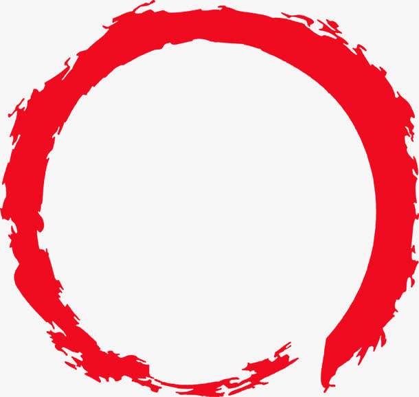 创意合成红色的边框形状免抠