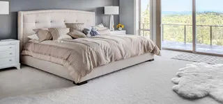 白色文艺家居海报背景高清