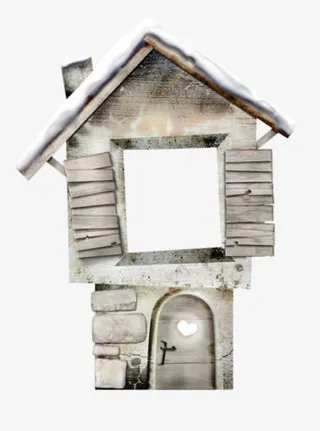 木头屋子素材免抠