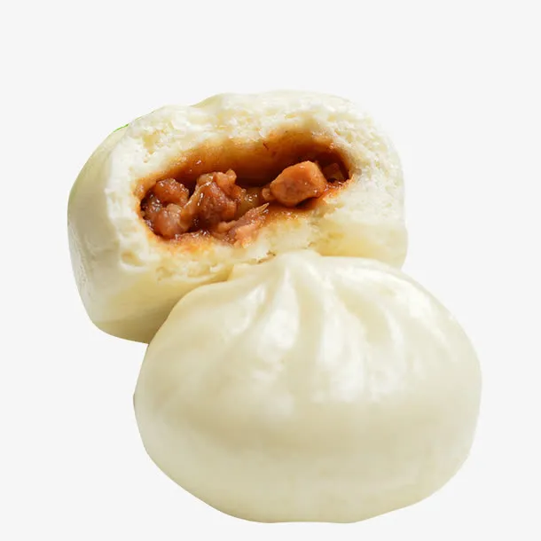 广式早茶茶点包子实物素材免抠