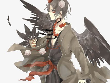 带翅膀的少年古风手绘免抠