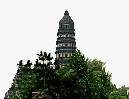 苏州塔图片免抠