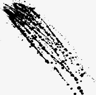 创意黑色笔刷素材免抠