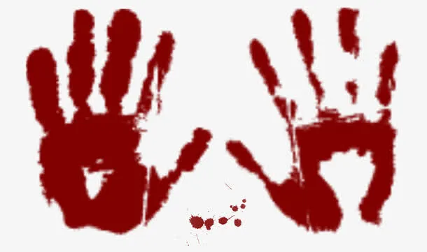 万圣节血手印免抠