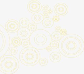 黄色圈圈简历底纹免抠