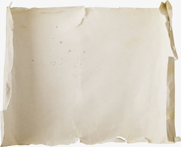 画卷素材书画 撕裂纸张免抠