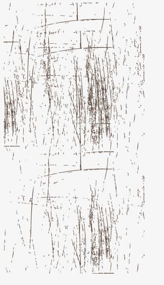 手绘棕色老旧划痕免抠