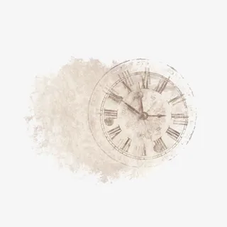 水墨时钟免抠 水墨时钟免抠