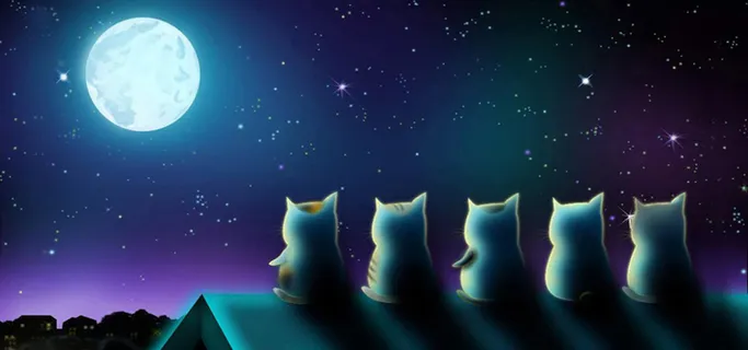 可爱卡通中秋节淘宝背景高清