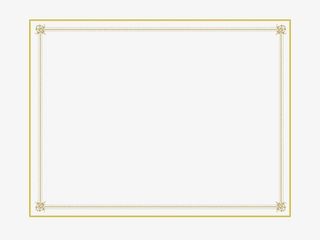 荣誉证书边框烟免抠