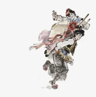 少数民族仡佬族婚俗舞免抠