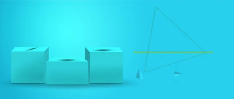 几何拼接蓝色背景高清