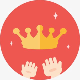 圆形红色皇冠会员标志免抠