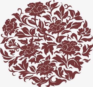 免抠牡丹底纹免抠