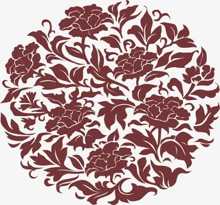 免抠牡丹底纹免抠