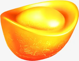 金色元宝新年素材图片免抠