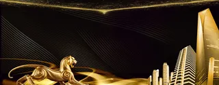 黑金纹理城市背景banner高清
