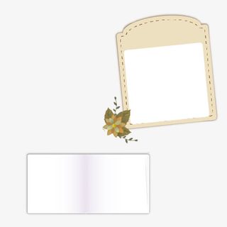 简约大气源文件信纸免抠