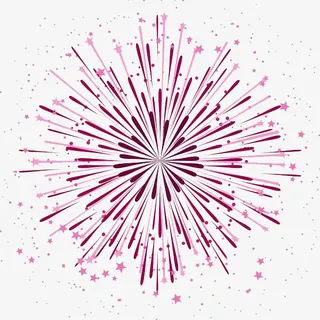 绽放的烟花免抠