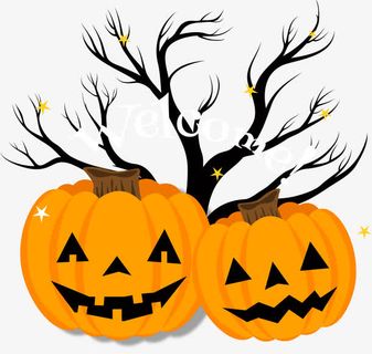 创意万圣节卡片矢量素材免抠