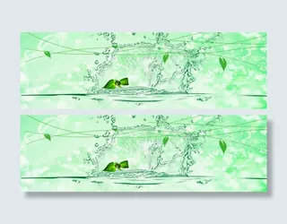 清爽淘宝海报背景