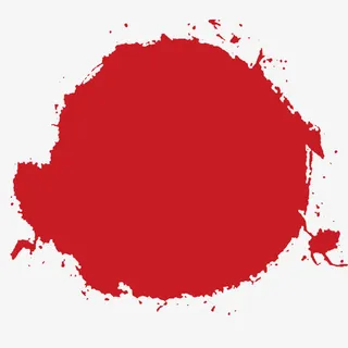 红色喷溅墨迹免抠