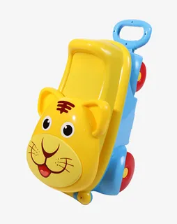 儿童老虎卡通拉箱免抠