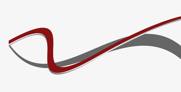 流畅黑色曲线底纹边框免抠