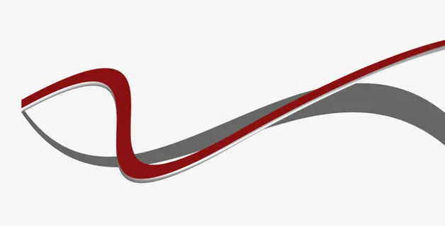 流畅黑色曲线底纹边框免抠