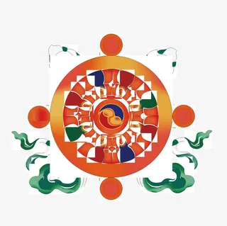 圆形风格花纹免抠