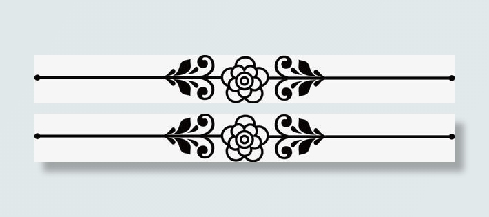 精美花边分割线免抠