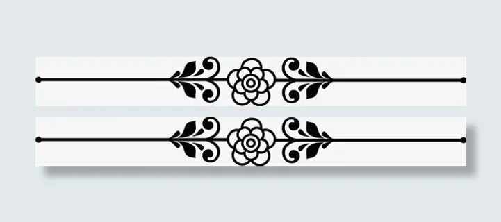 精美花边分割线免抠