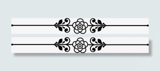 精美花边分割线免抠