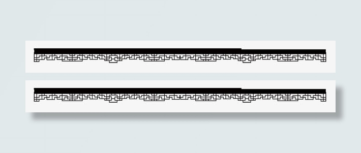 唯美精美中国风复古边框顶边装饰免抠