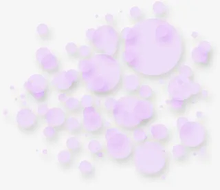 紫色泡泡漂浮免抠