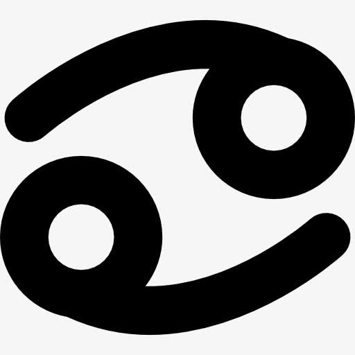 巨蟹星座符号图标免抠