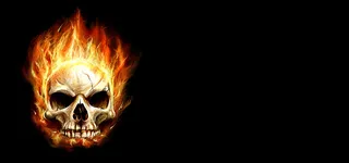 炫酷朋克骷髅火焰高清