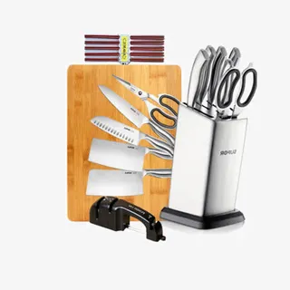 不锈钢刀具套装厨房套刀全套免抠