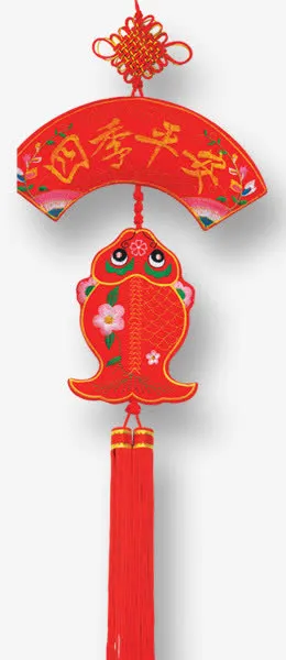 四季平安中国结免抠