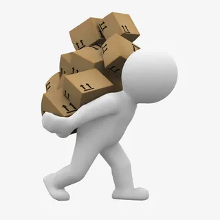 3D剪影3d小人剪影免抠