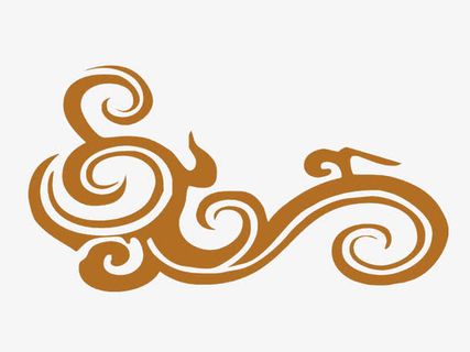 线条纹理祥云免抠