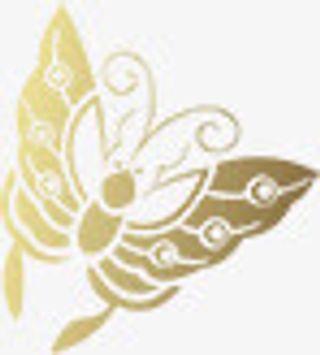 金色渐变蝴蝶装饰免抠