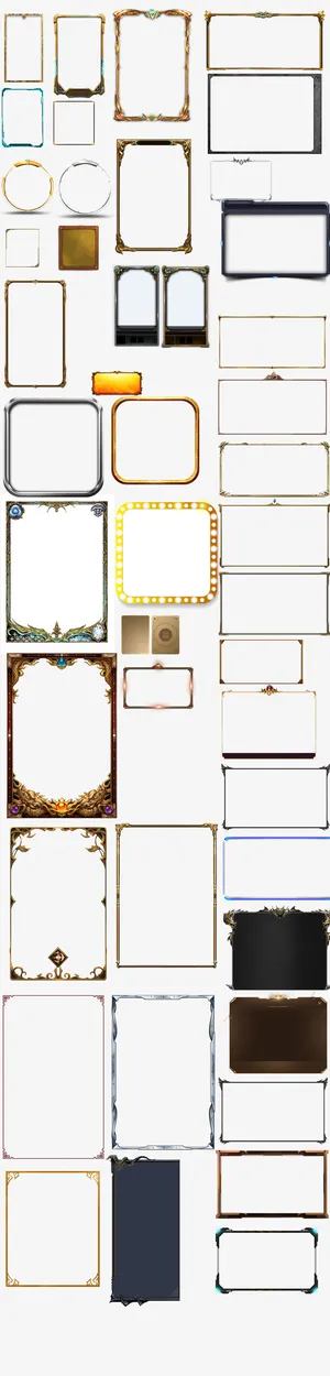 各种形式的框免抠