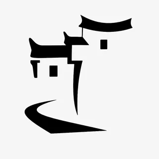 logo设计房子徽派建筑免抠 logo设计房子徽派建筑免抠