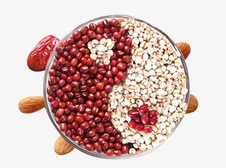 薏米红豆杏仁素材免抠