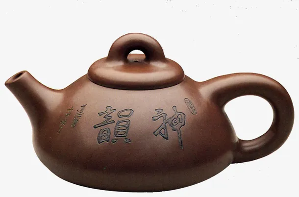 中国风茶具紫砂壶素材免抠