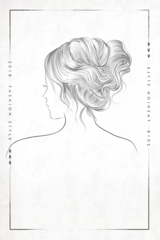 沙龙美发头发护理背景素材高清