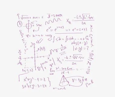 粉笔公式矢量图素材免抠