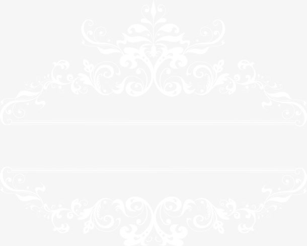 白色婚礼花纹皇冠免抠