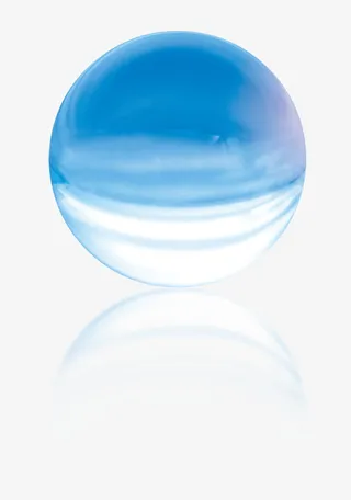蓝色水晶球免抠
